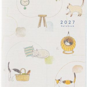 2027 Midori Pocket Diary Mini Cat