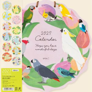 2027 Midori Calendar Wall Hanging Die Cut Bird