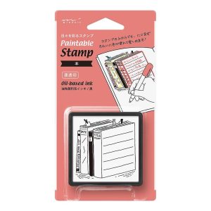 Midori Paintable Stamp - Pre-inked Book