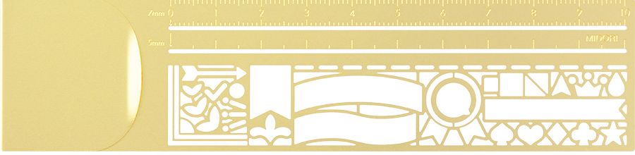 Midori Clip Ruler in Gold - Image 2