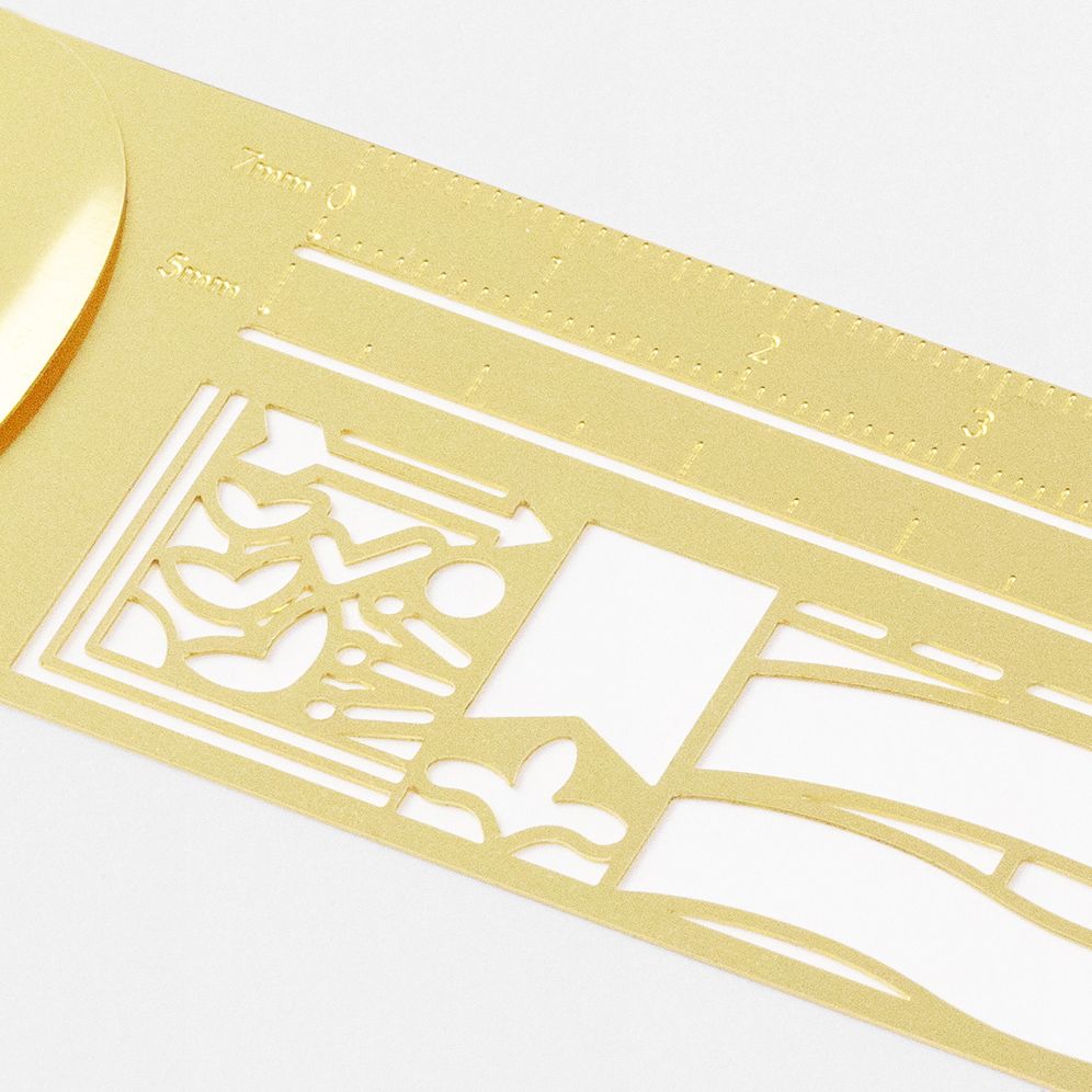 Midori Clip Ruler in Gold - Image 4