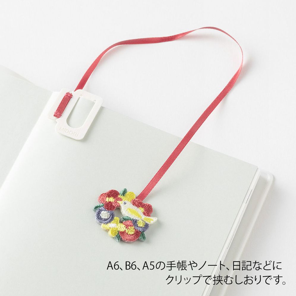 Midori Embroidery Bookmark Clip Bird - Image 8