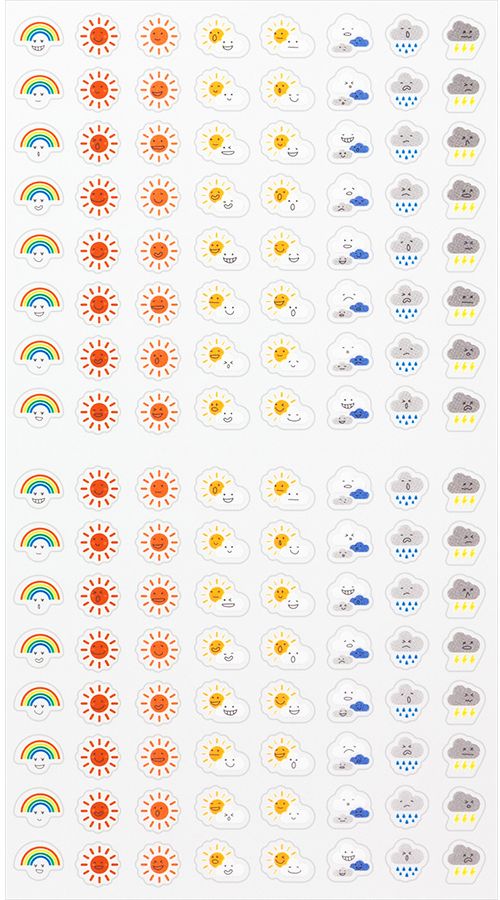 Midori Stickers - Feelings and Weather - Image 2