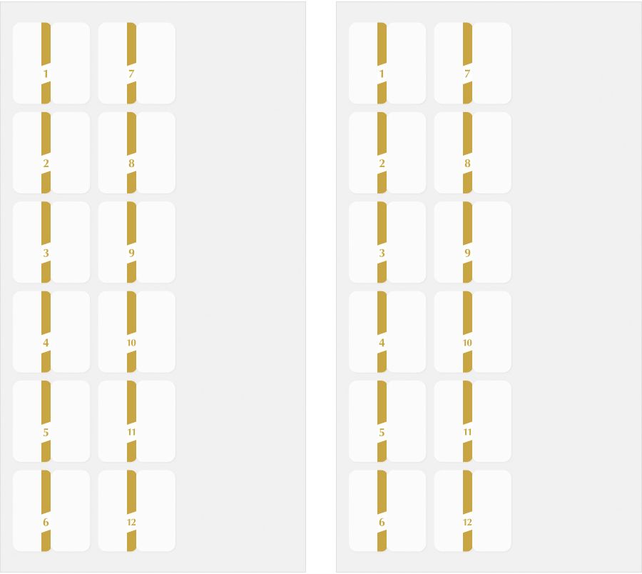 Midori Index Labels: Chiratto Gold - Image 2