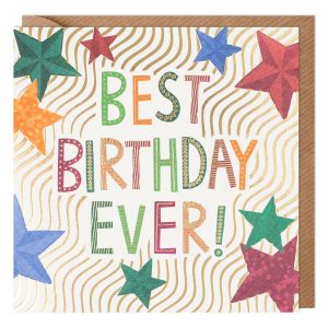 Stars Best Birthday Ever Birthday Card
