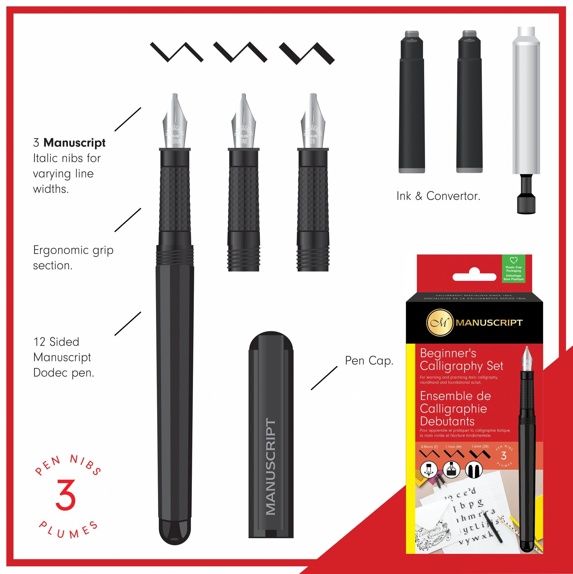 Manuscript Modern Beginner's Calligraphy Set - Image 3