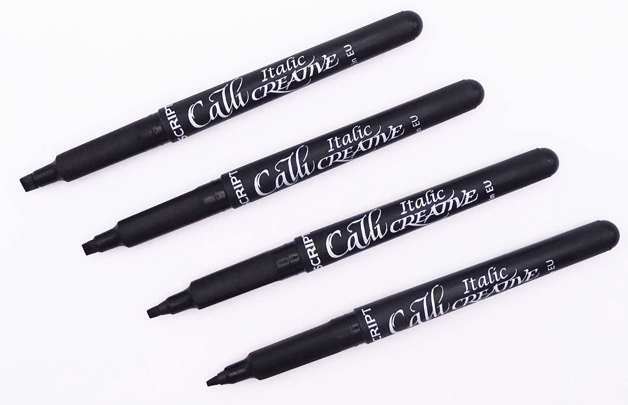 Manuscript Callicreative Italic Markers - pack of 4 - Black - Fine/Medium/Broad/Extra Broad - Image 6