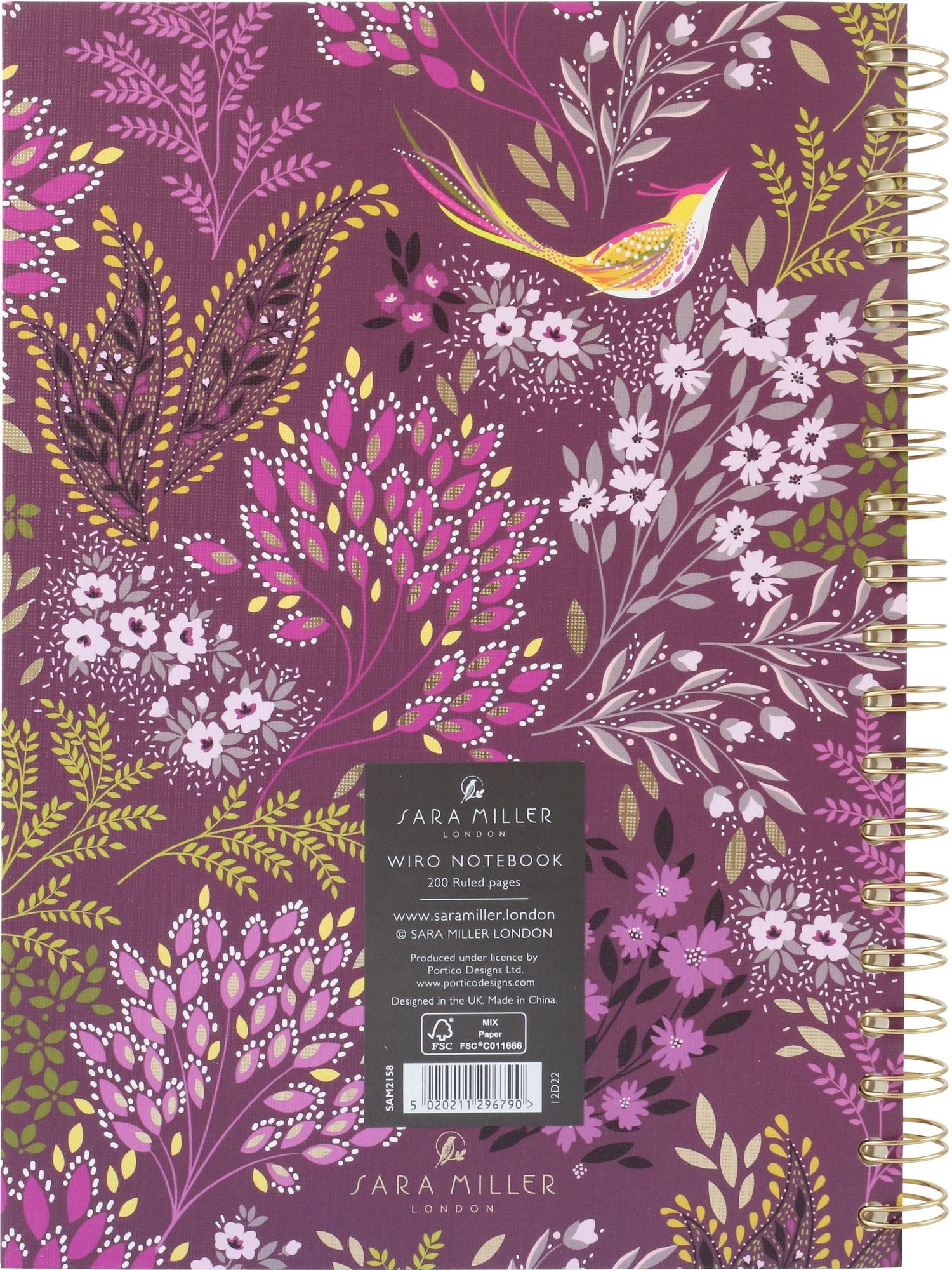 Haveli Garden Wire Spiral Notebook - Image 3
