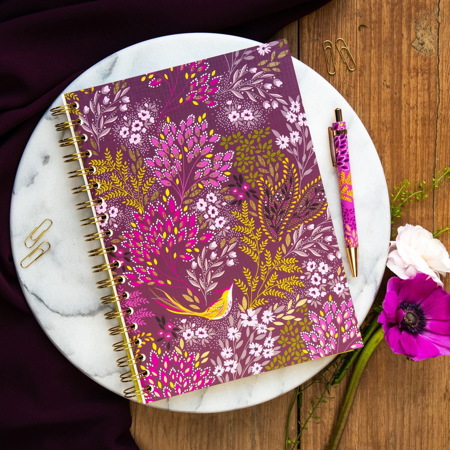 Haveli Garden Wire Spiral Notebook - Image 6