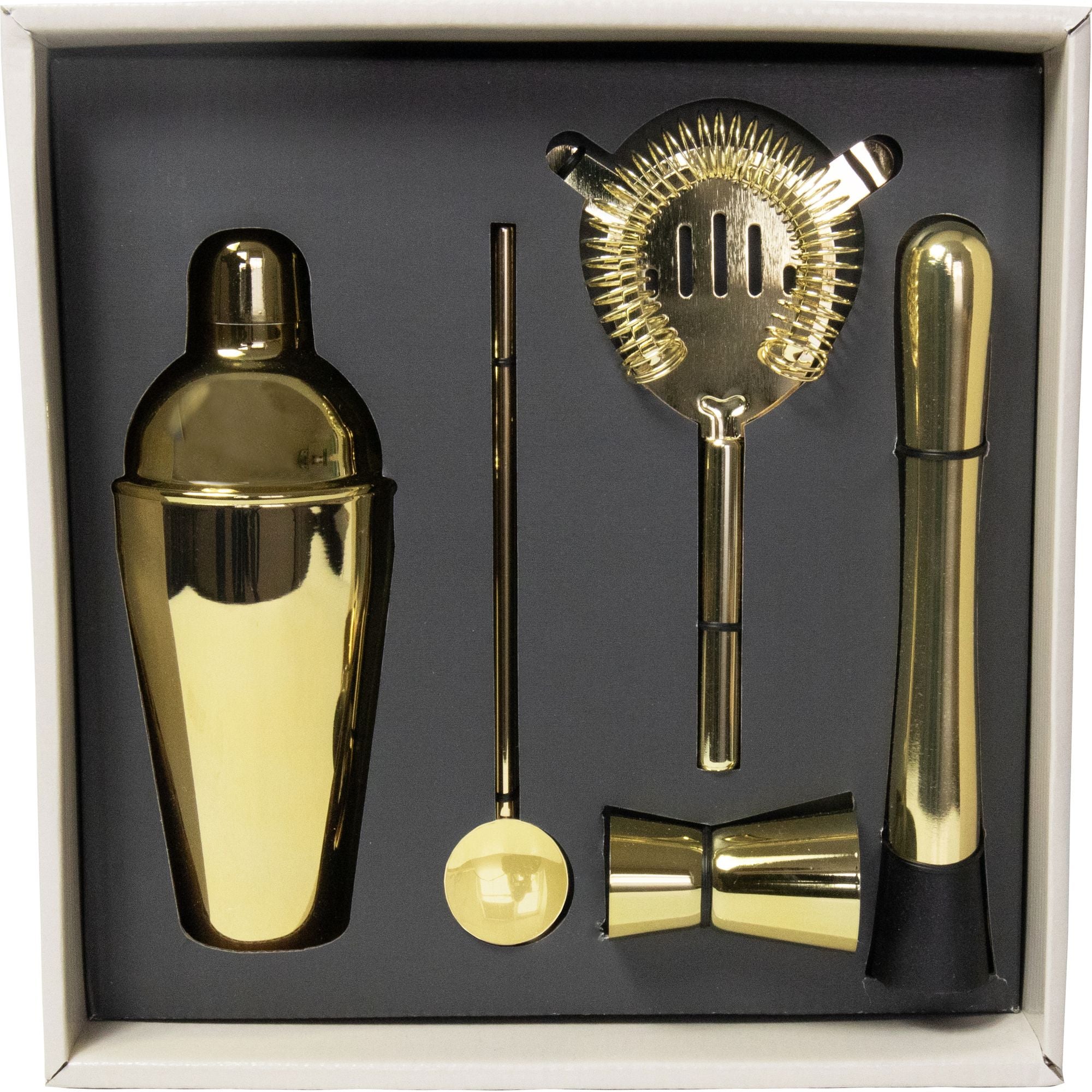 Cocktail Set with Bamboo Stand - Image 4