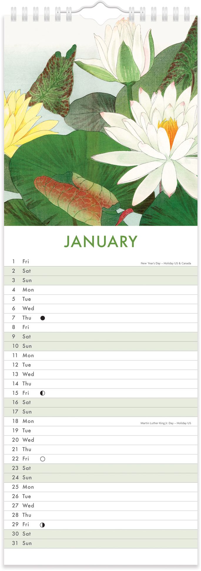 2027 Japanese Art Slim Calendar - Image 2