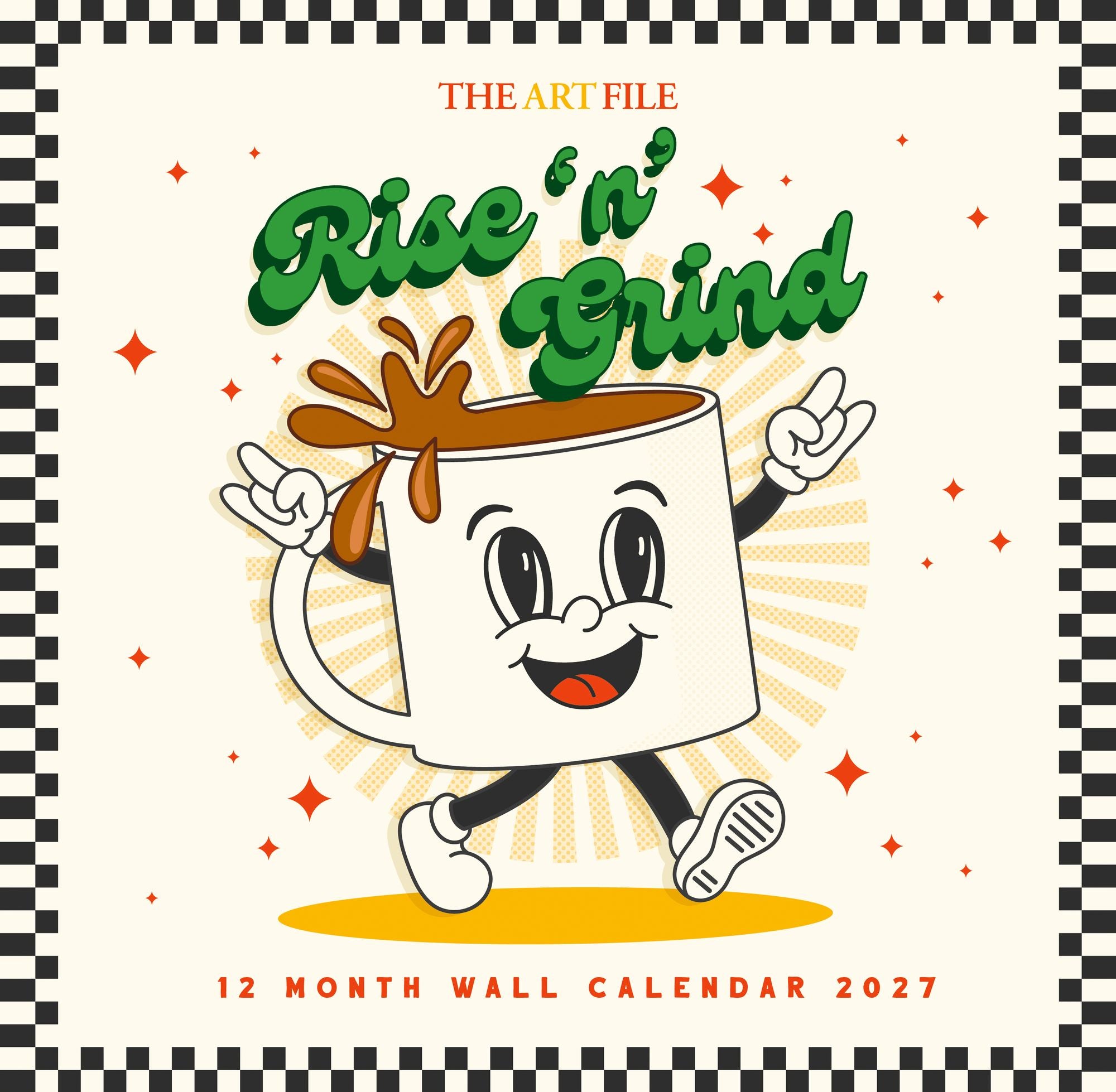 2027 Rise 'N Grind Wall Calendar