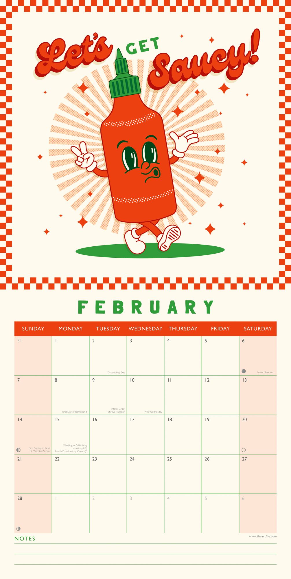 2027 Rise 'N Grind Wall Calendar - Image 2