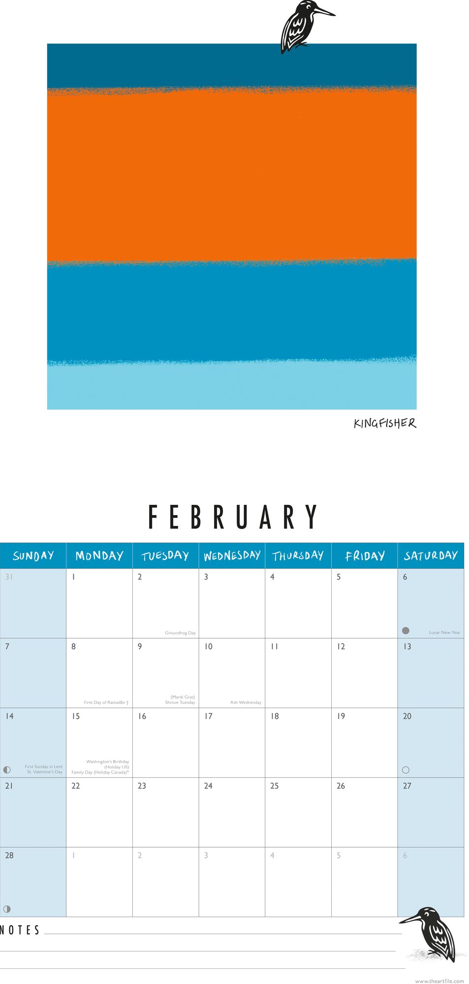 2027 Birdtone Wall Calendar - Image 2