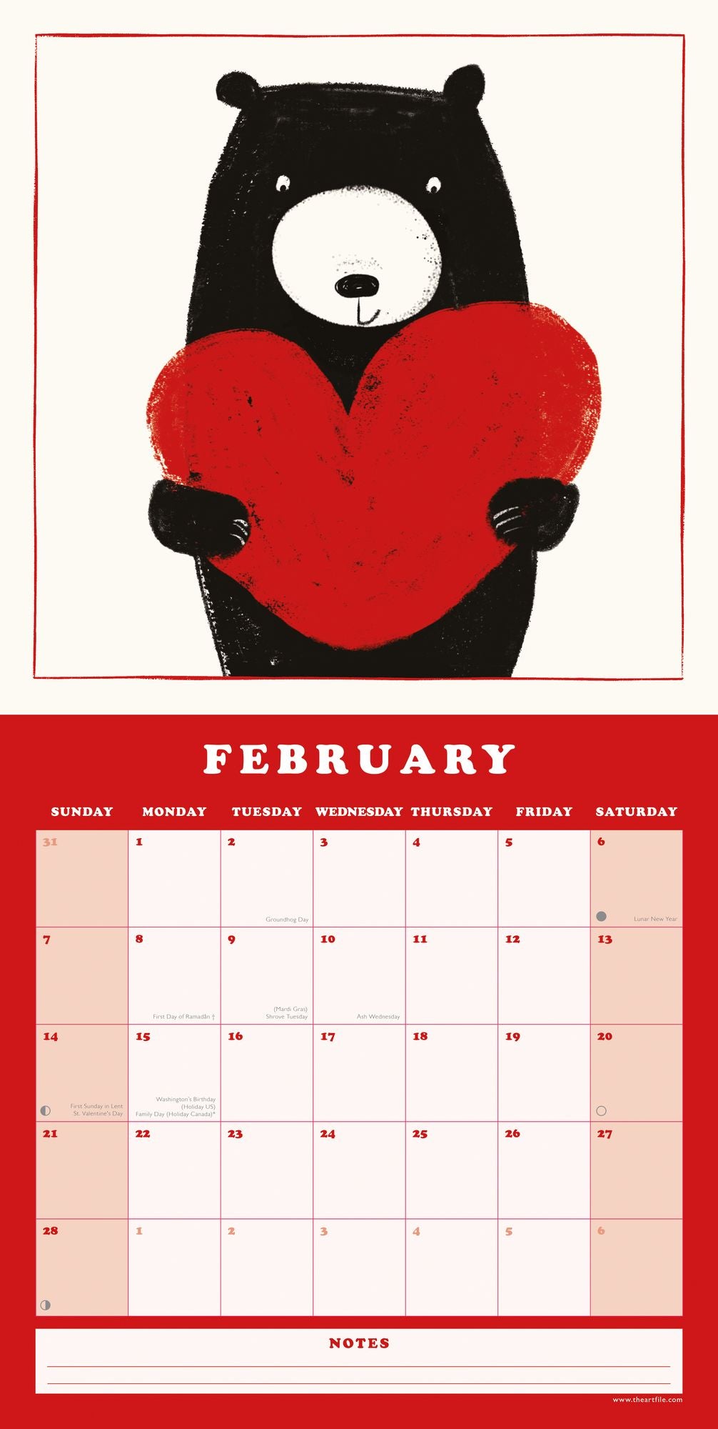 2027 Bear Wall Calendar - Image 2