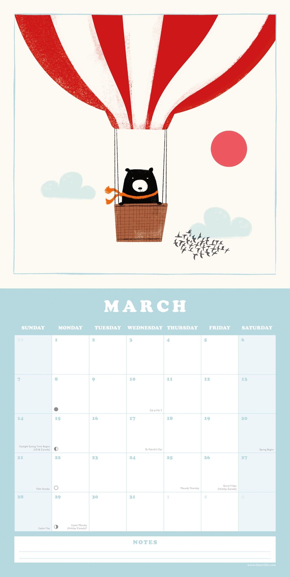 2027 Bear Wall Calendar - Image 3
