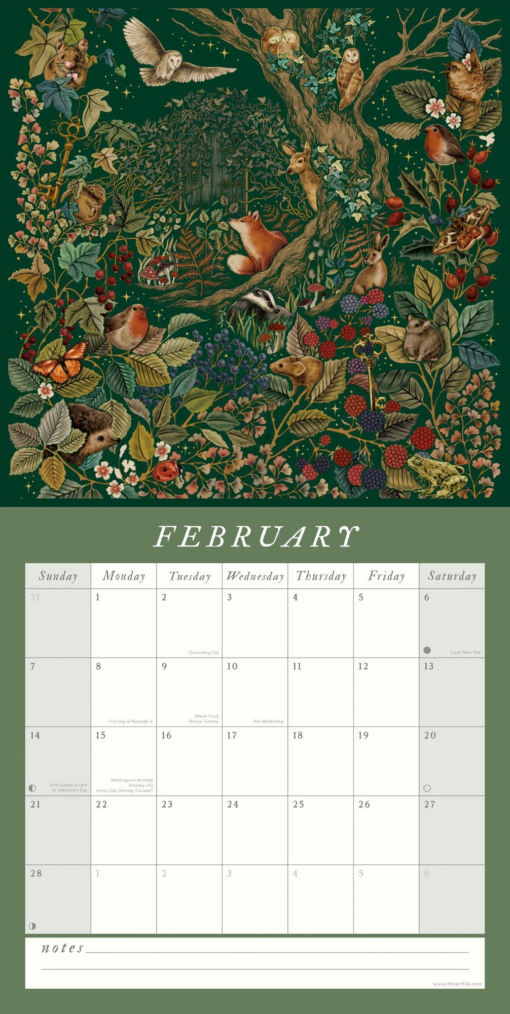 2027 Into The Forest Wall Calendar - Image 2