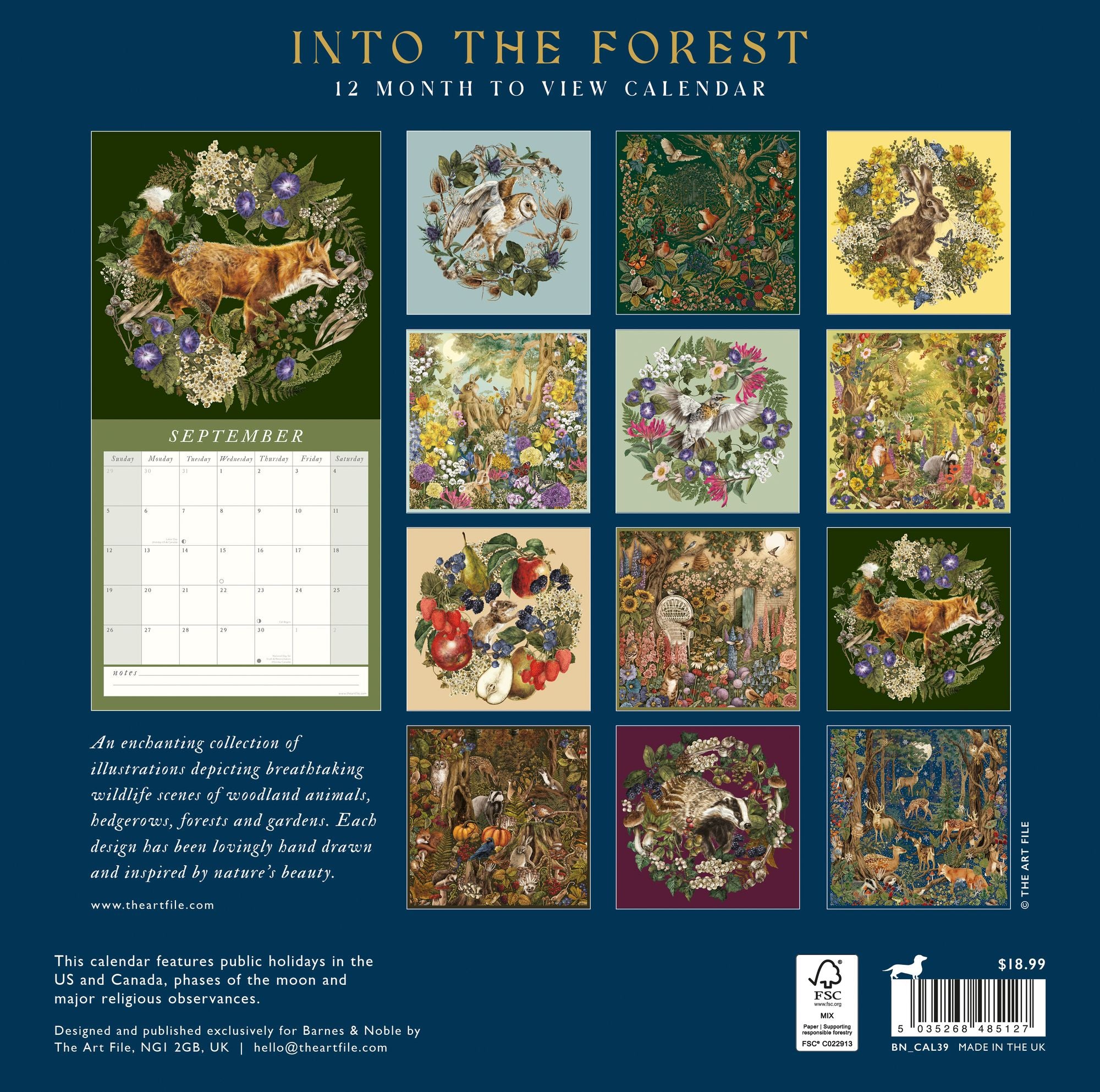 2027 Into The Forest Wall Calendar - Image 5
