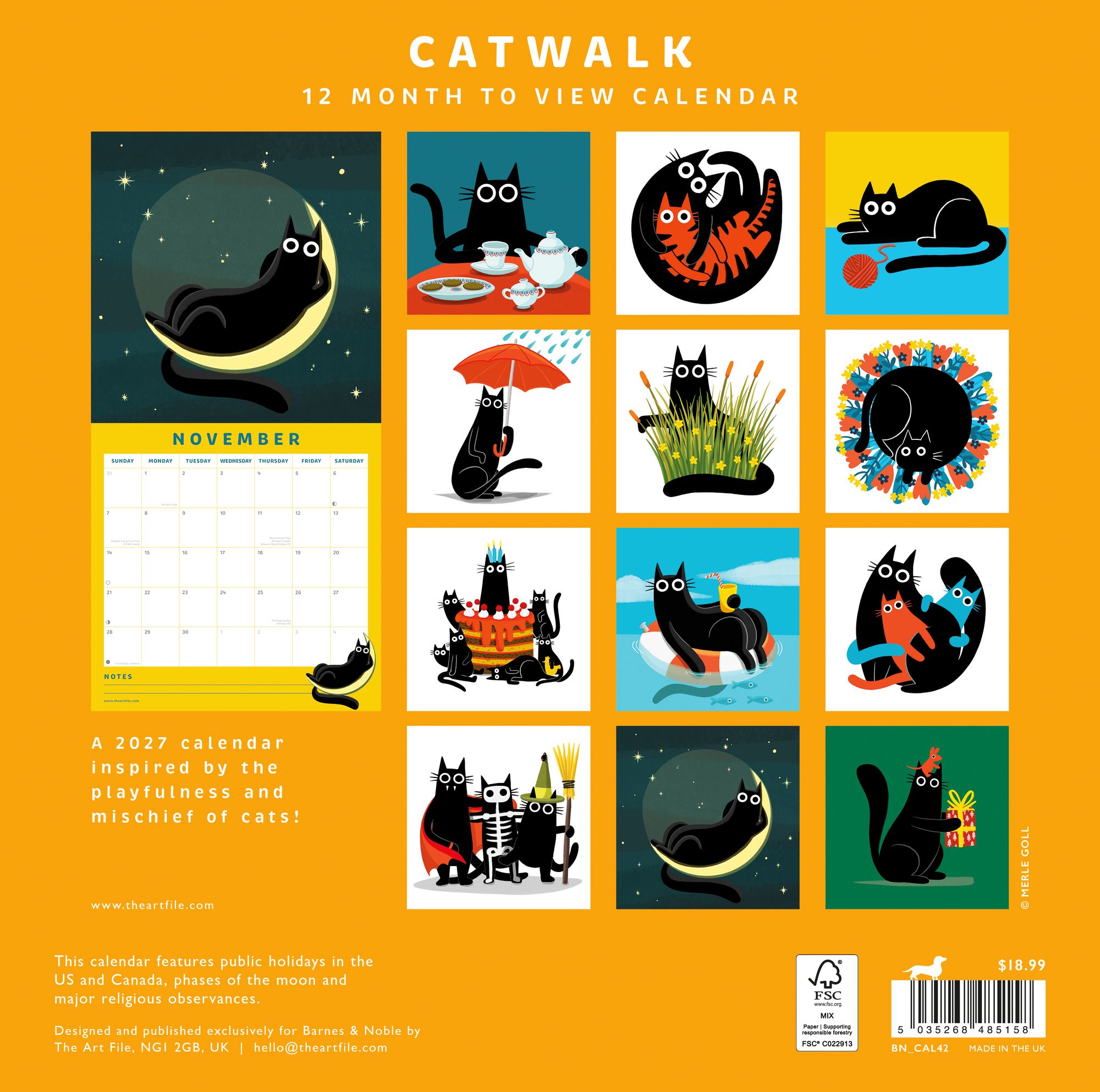2027 Catwalk Wall Calendar - Image 5