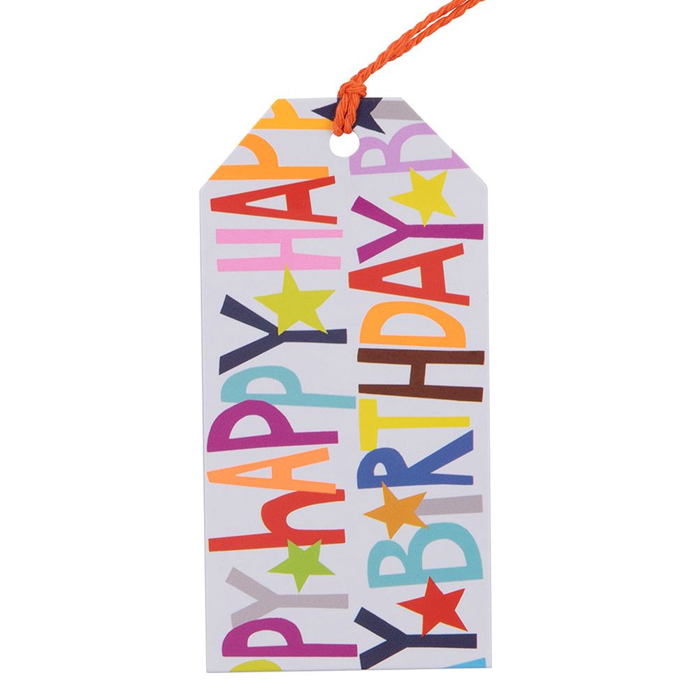 Happy Birthday 4 PK Gift Tag - Image 2