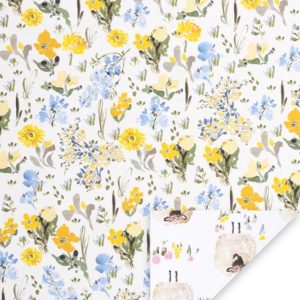 Spring Florals Double Sided Flat Wrap