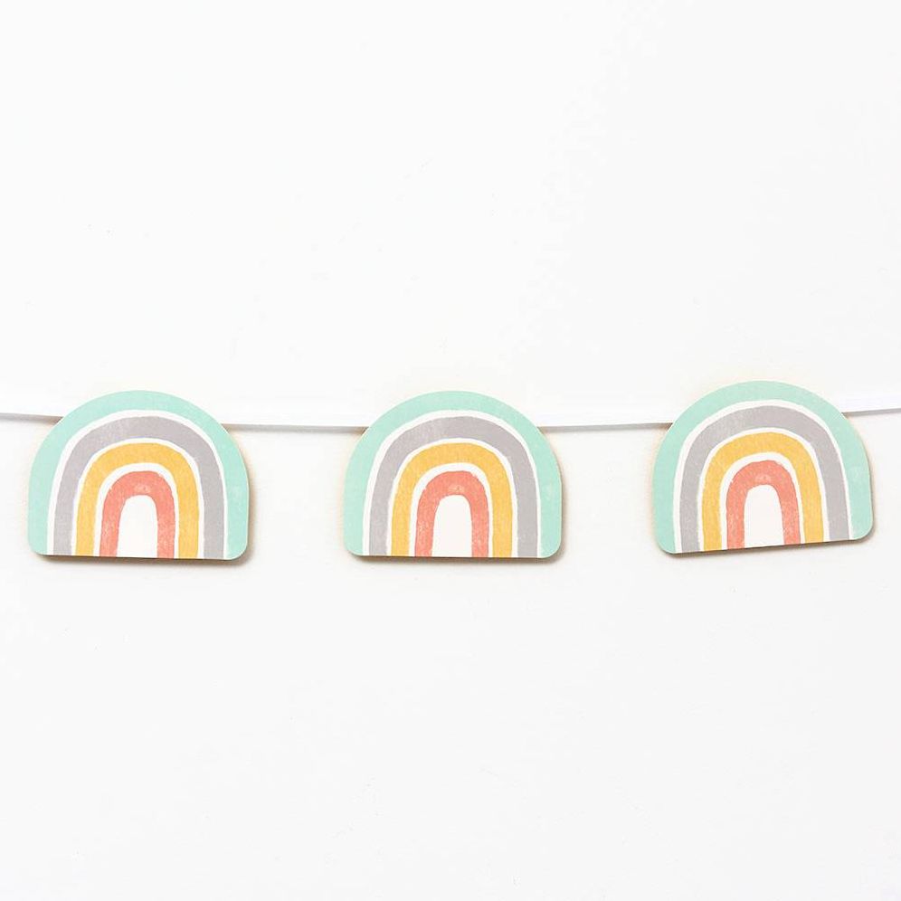 Oh Baby Rainbow Die-Cut Banner - Image 2