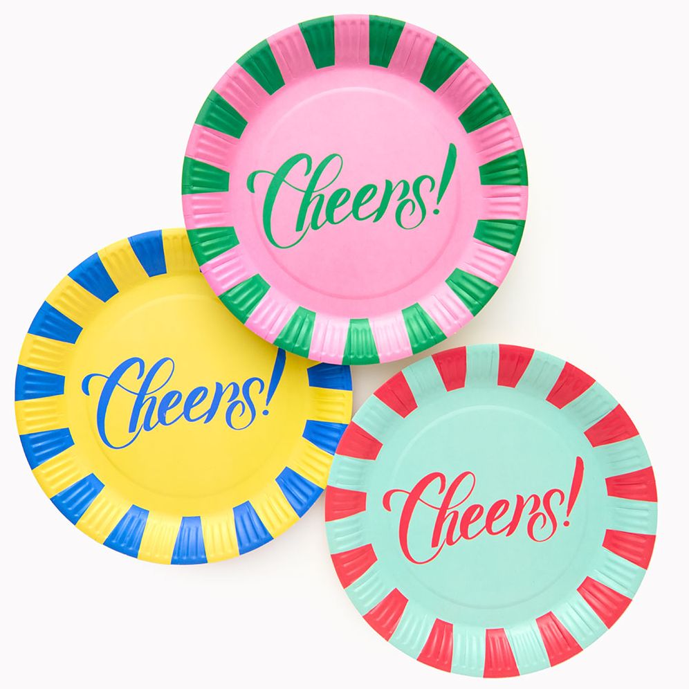 Cheers Stripe Plates - Image 2