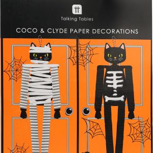 Coco & Clyde Cats Honeycomb Door Hang Set of 2