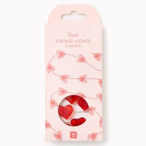 Mini Red Heart String Lights