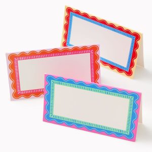Wavy Party Placecards Set of 12