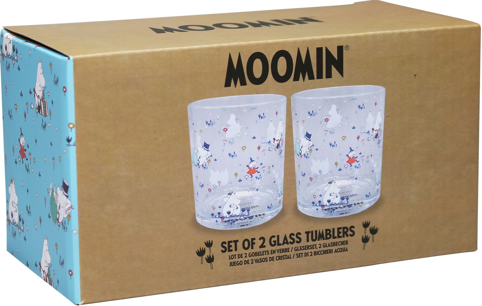 Glasses Set of 2 Boxed (300ml) - Moomin - Image 2