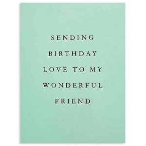Wonderful Friend Birthday Card