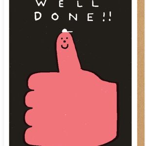 Well Done Thumb Congratulations Card