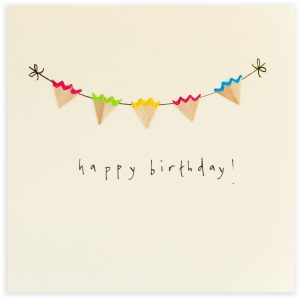 Pennant Garland Birthday Card