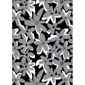 Dark Bloom Flat Wrap