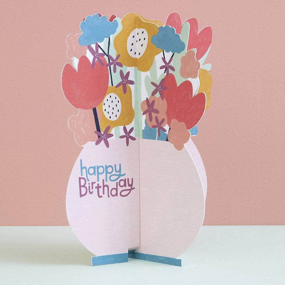 Popoup Flower Bouquet Birthday Card - Image 2