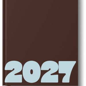 2027 Weekly Planner - Espresso & Blue