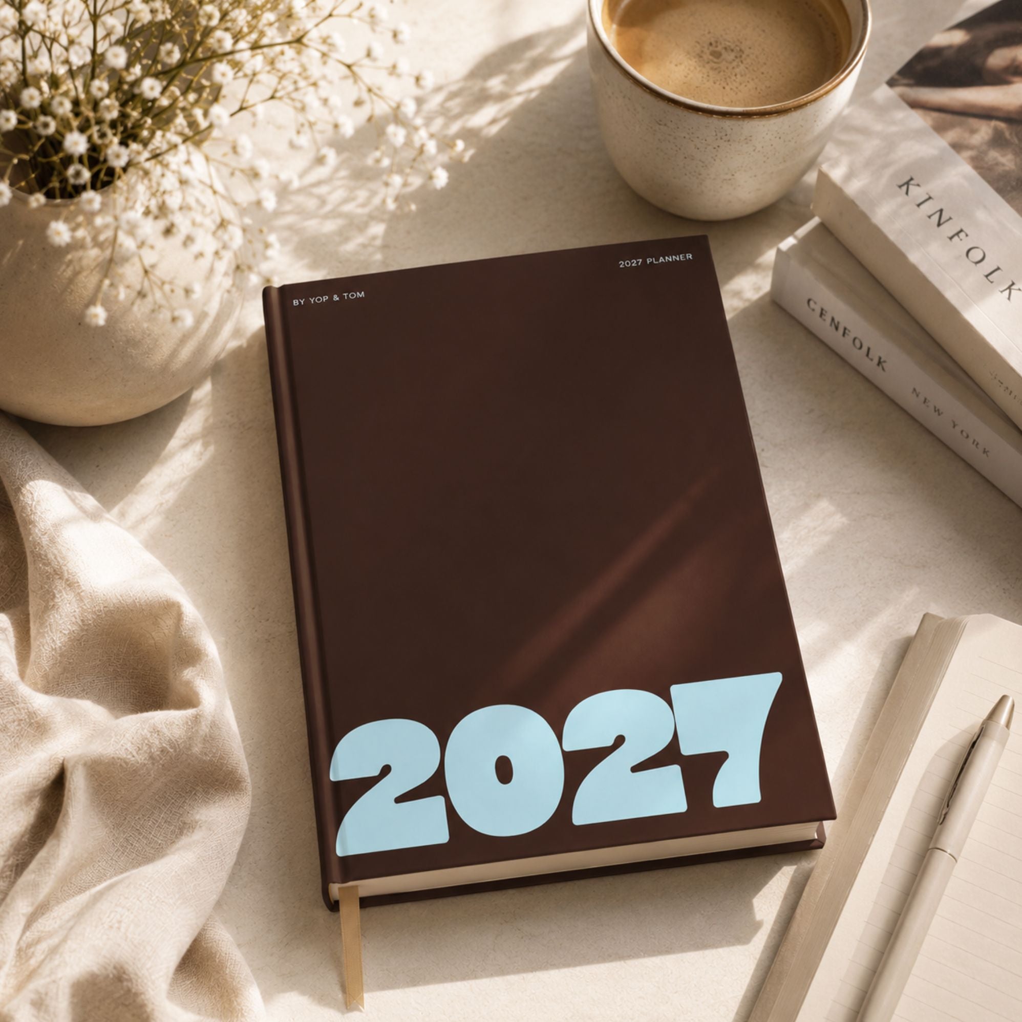 2027 Weekly Planner - Espresso & Blue - Image 2