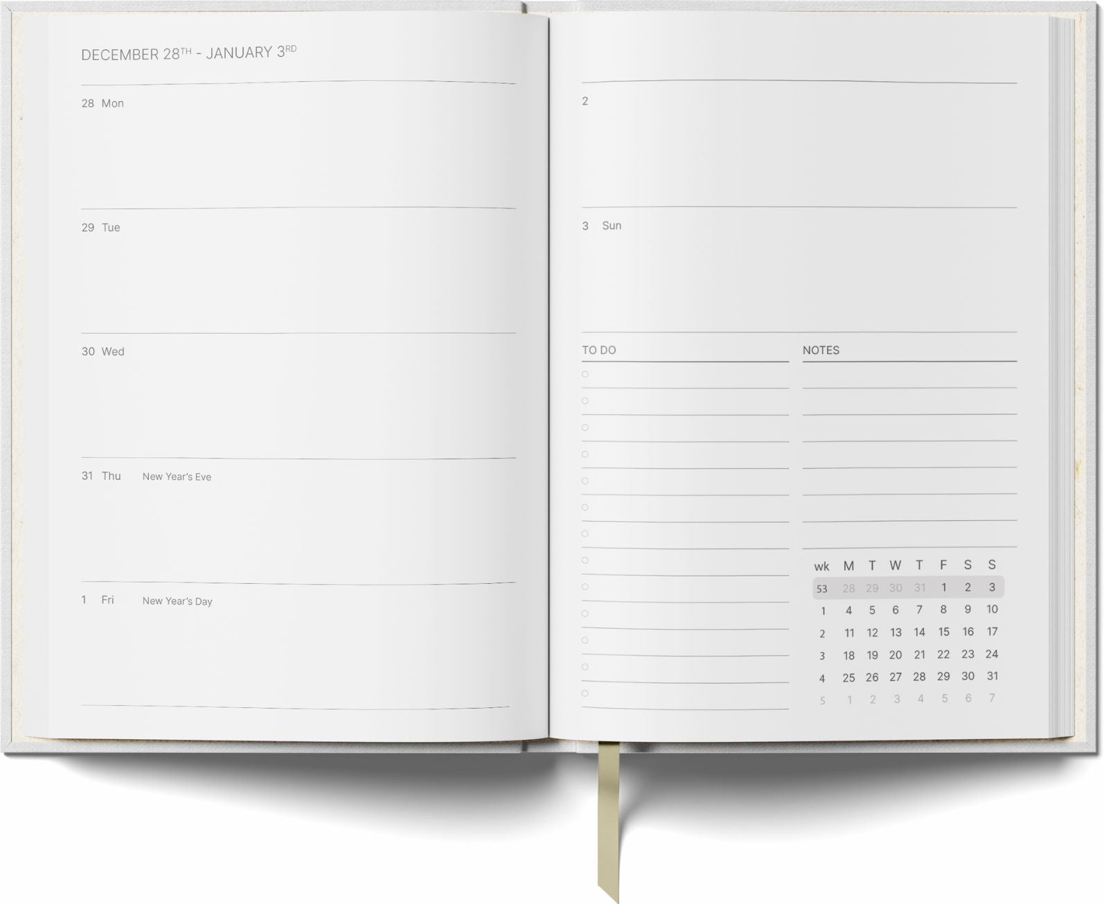 2027 Weekly Planner - Espresso & Blue - Image 3