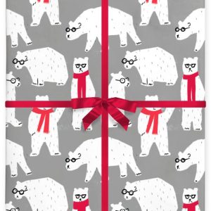 Polar Bears Flat Wrap