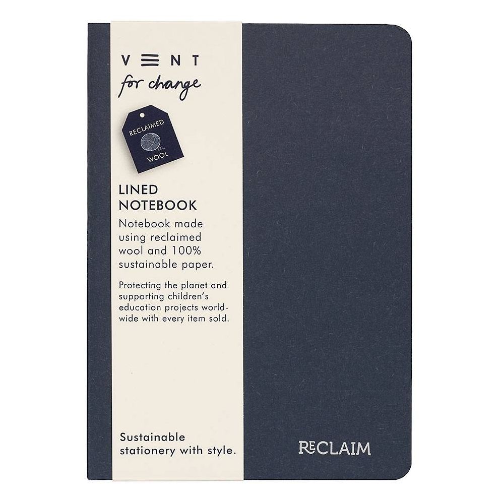 Reclaim Blue Wool Recycled Notebook - Image 7