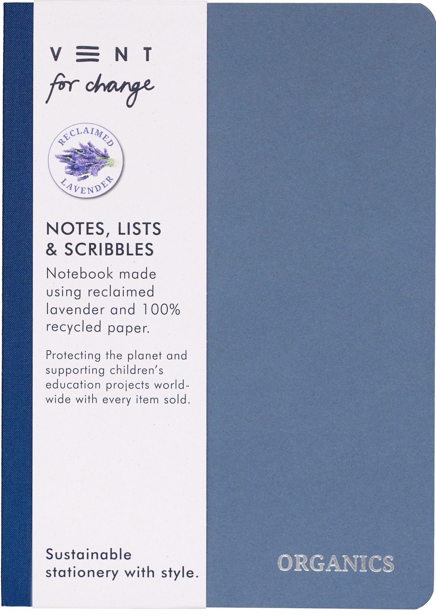 Organics Lavender Recycled Notebook - Image 6