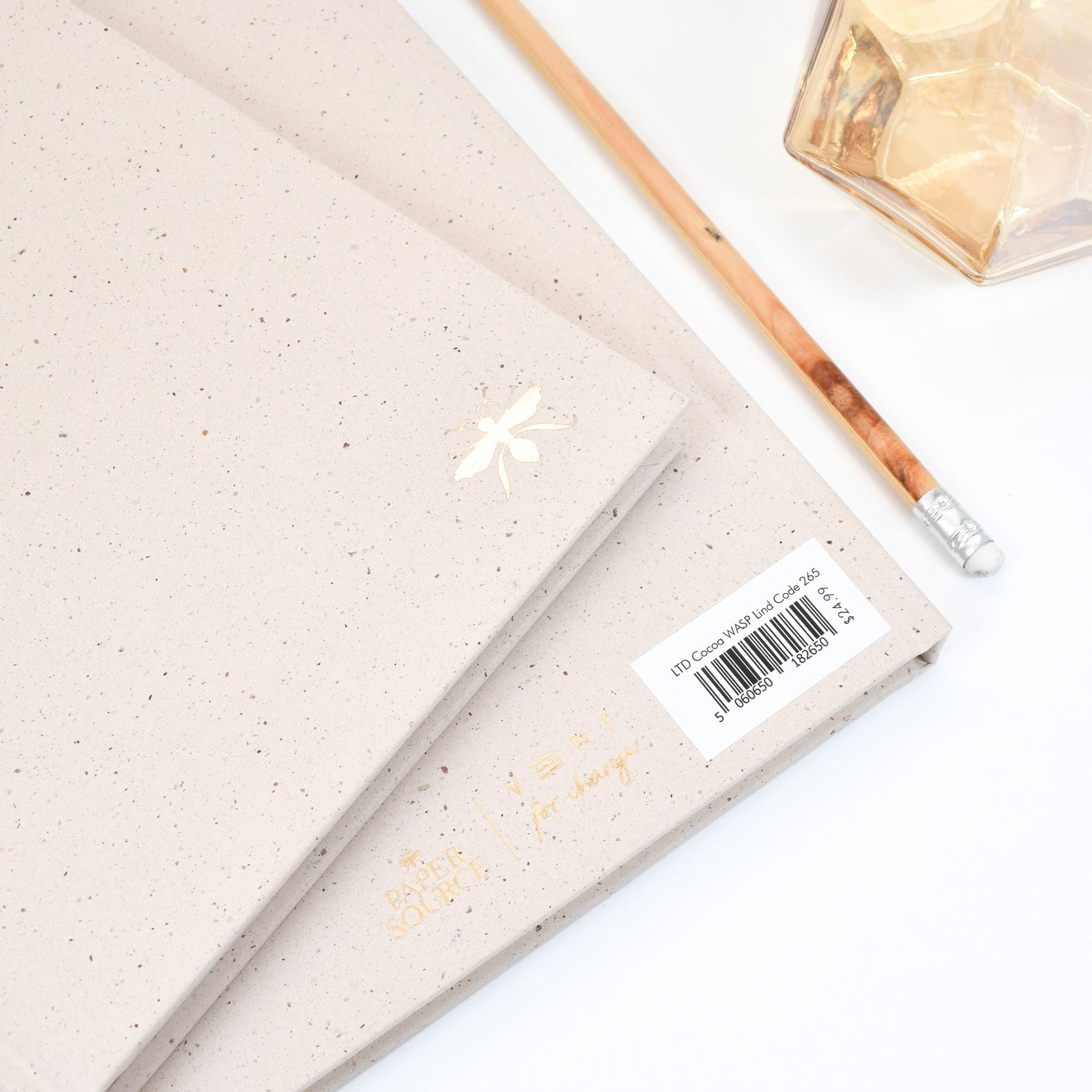 Recycled Cocoa Lined Paper Wasp Journal - Limited Edition - Image 3