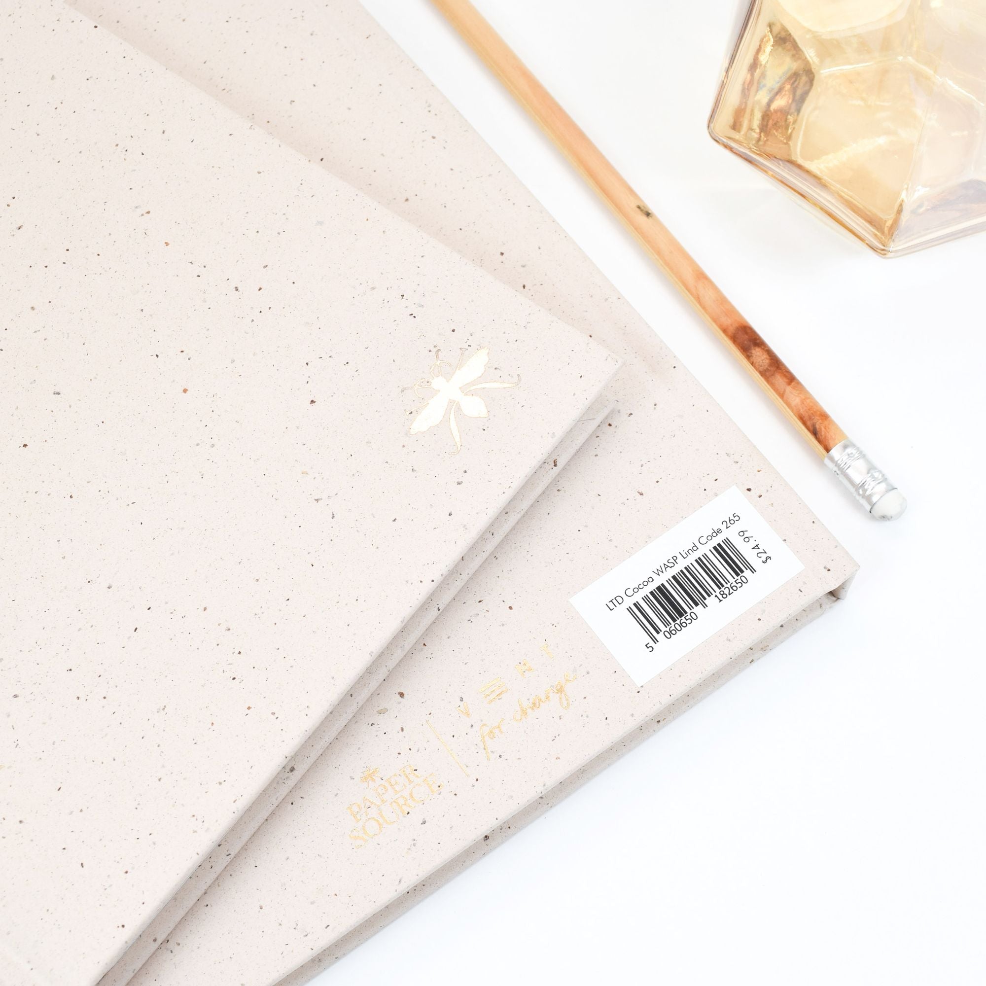 Recycled Cocoa Lined Paper Wasp Journal - Limited Edition - Image 9