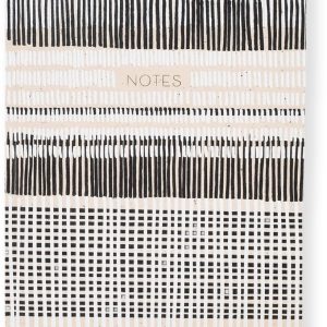 Paper Wasp Recycled B&W Cross-stitch Lines Journal