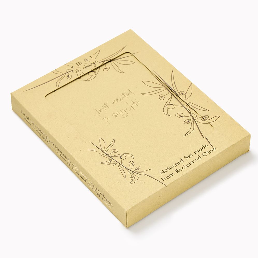 VENT for Change Reclaimed Olive Paper Notecard Set - Image 2