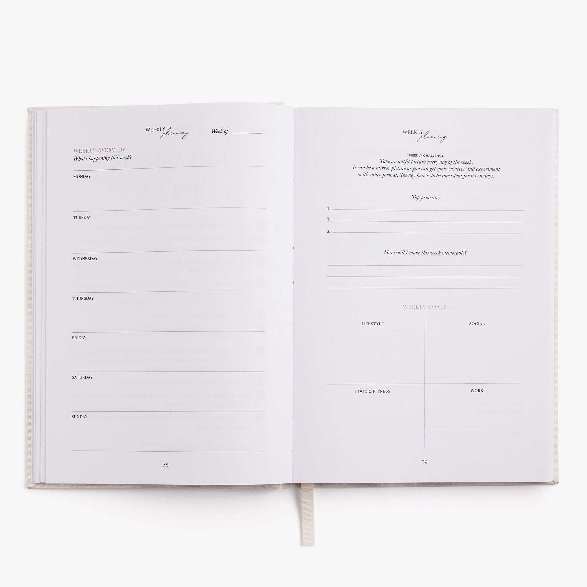 LIFE & STYLE PLANNER PINK - Image 6