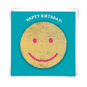 Sequin Smile Birthday Card