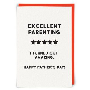Excellent Parenting Father's Day Card
