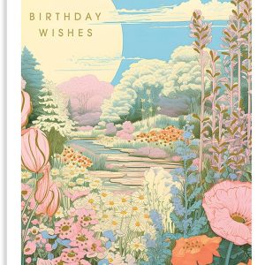 Garden Path Birthday Card